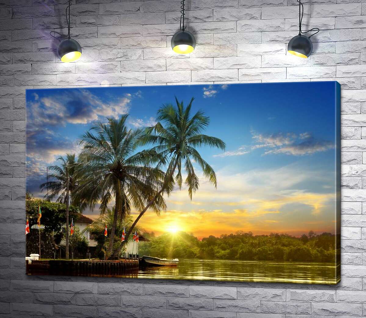 

Картина ArtPoster Тропический причал тихого острова 130x86 см Модуль №1