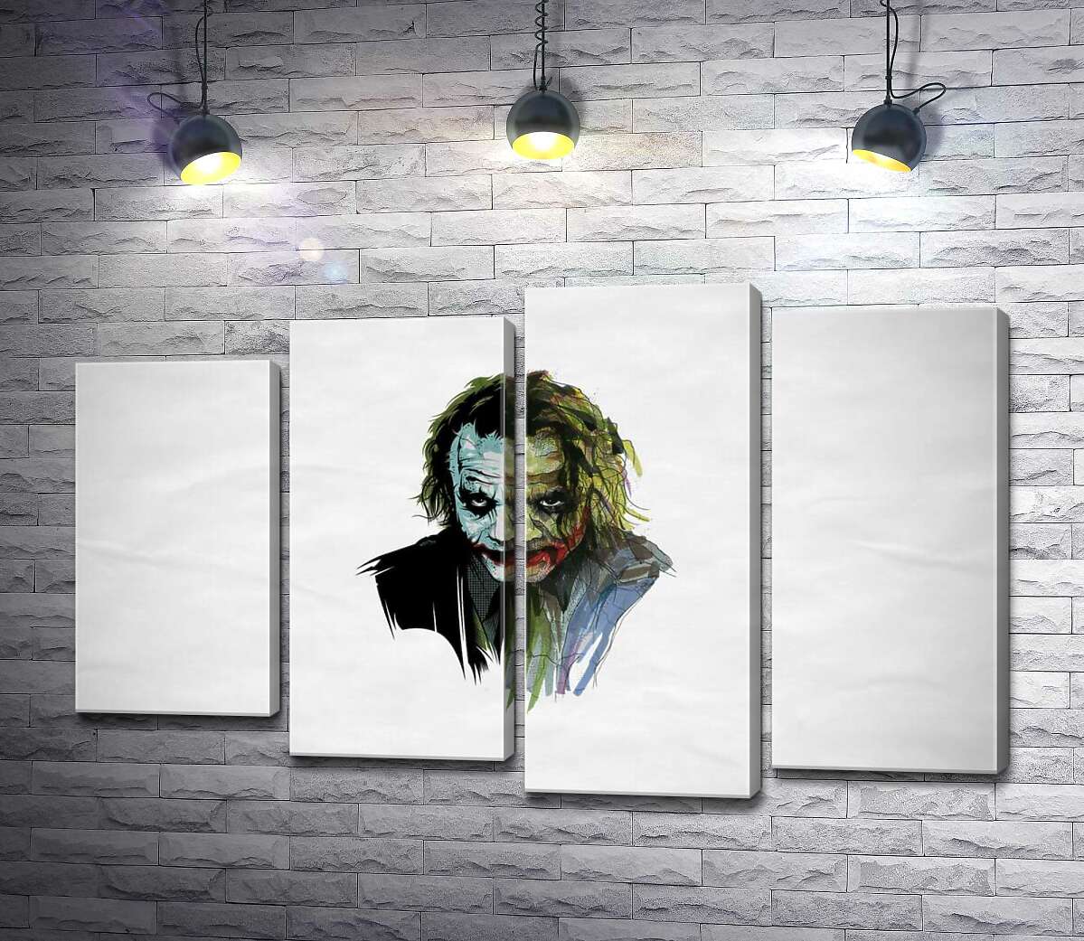 

Модульная картина ArtPoster Арт-портрет Джокера с угрожающим взглядом 100x65 см Модуль №21