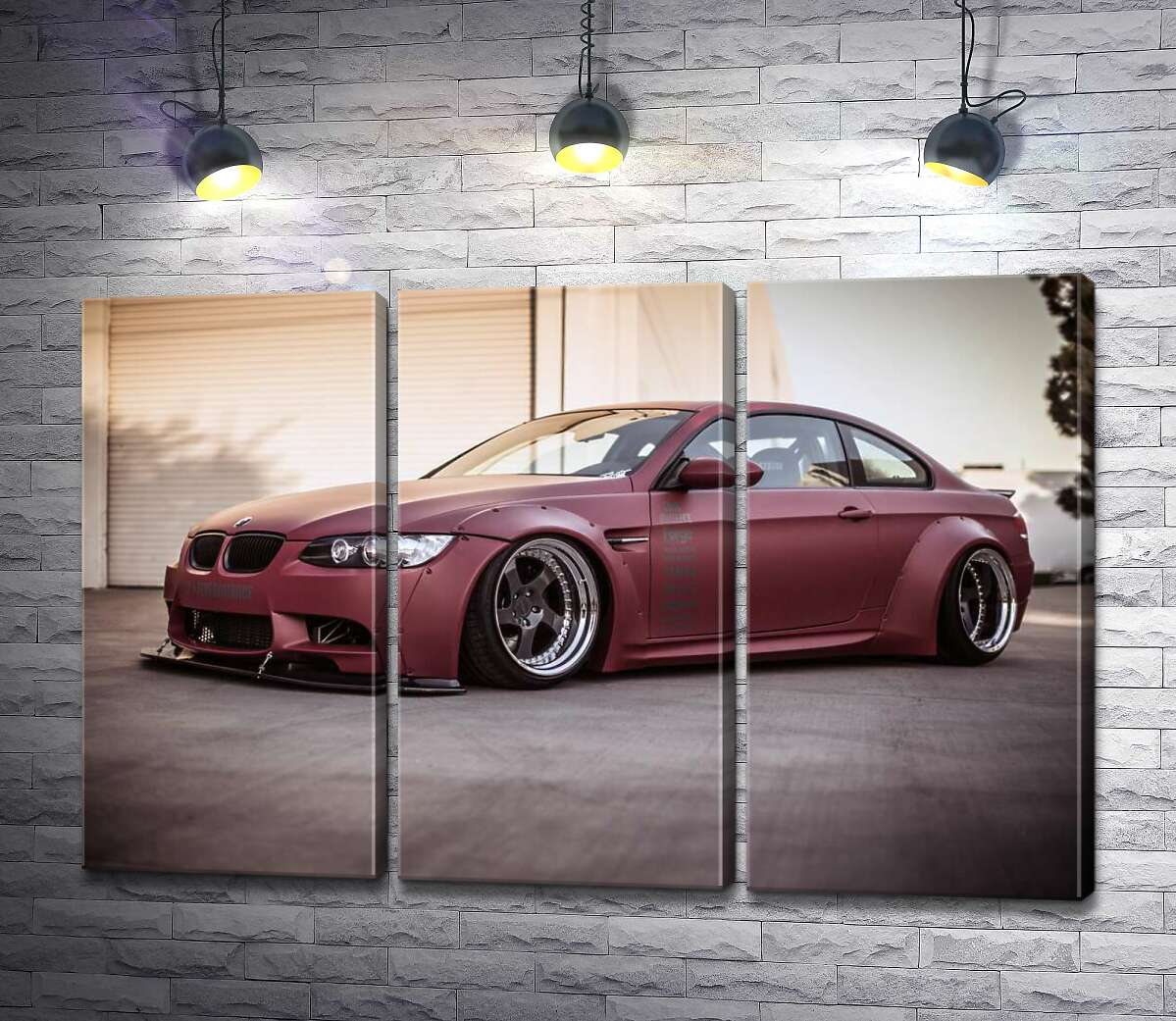 

Модульная картина ArtPoster Багровый автомобиль BMW M5 F10 60x40 см Модуль №11