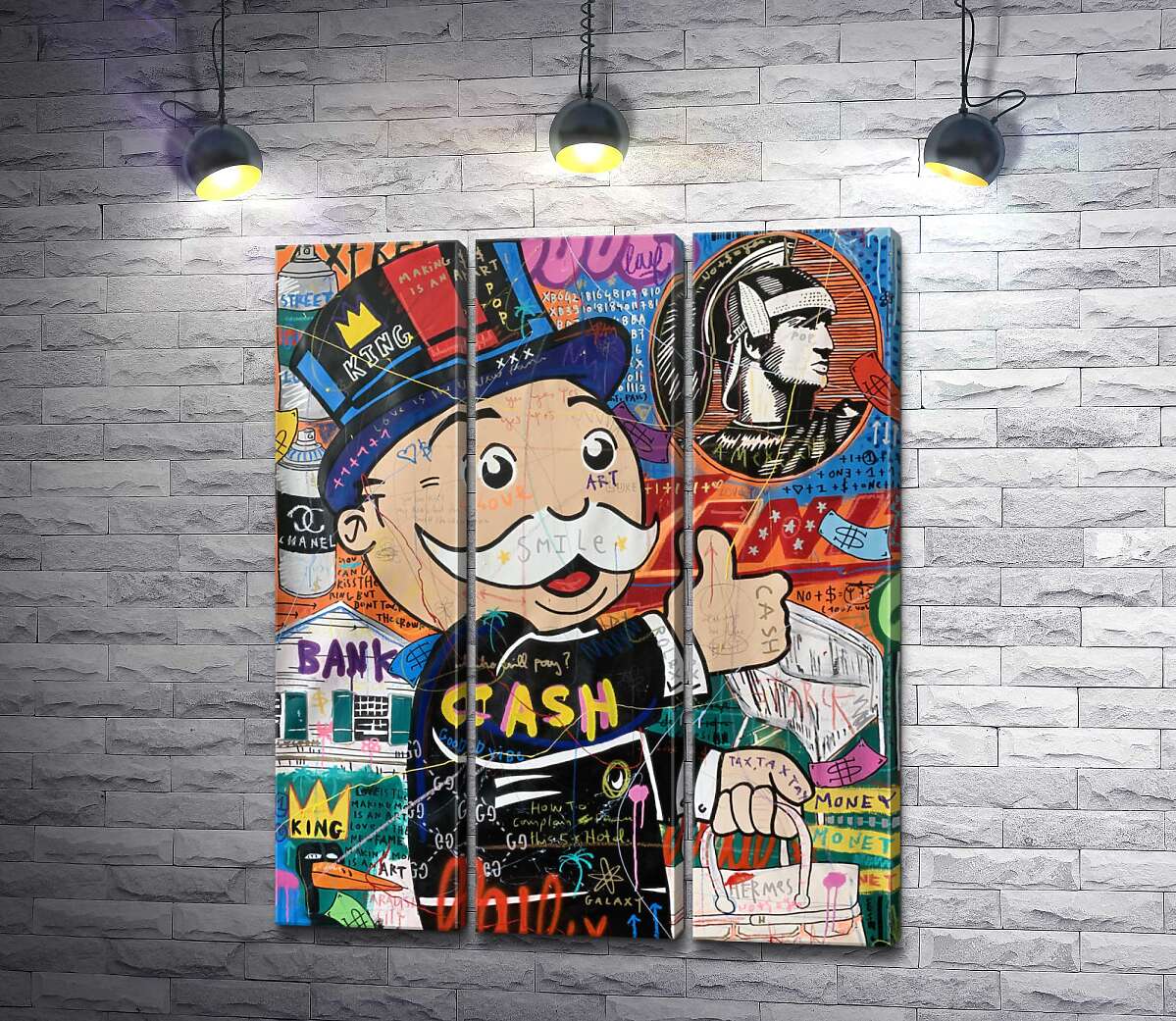 

Модульная картина ArtPoster Банковская система Монополи (Monop Bank System) – Джисбар 102x125 см Модуль №11