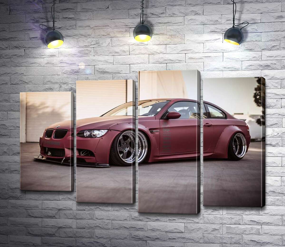 

Модульная картина ArtPoster Багровый автомобиль BMW M5 F10 80x54 см Модуль №21