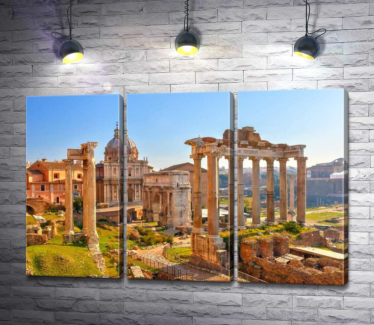 

Модульная картина ArtPoster Гарндиозность руин Римского форума (Forum Romanum) 102x66 см Модуль №11