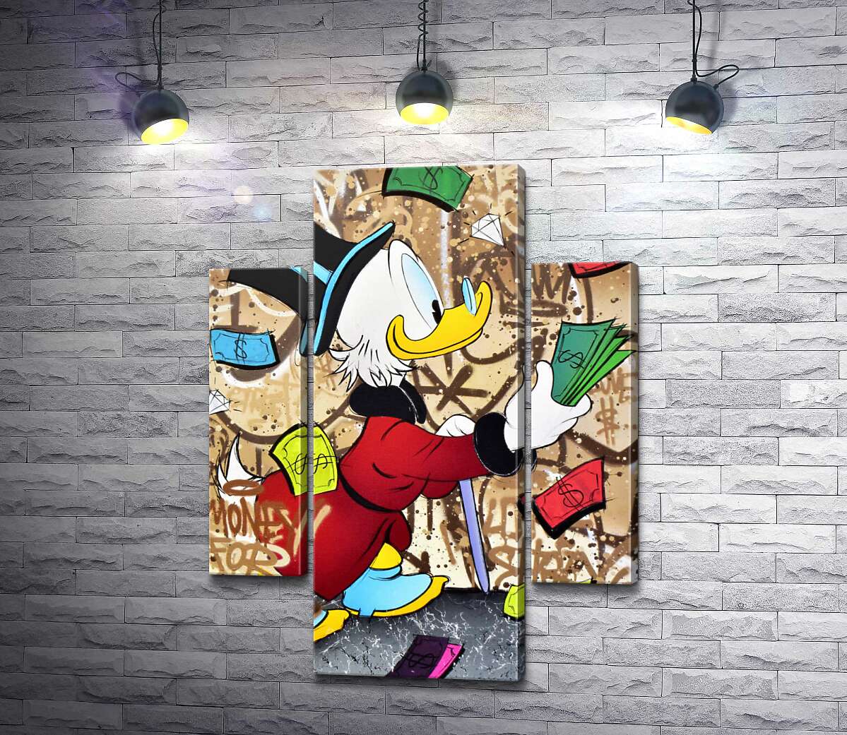 

Модульная картина ArtPoster Деньги на жизнь: Скрудж МакДак (Scrooge McDuck) 131x175 см Модуль №7