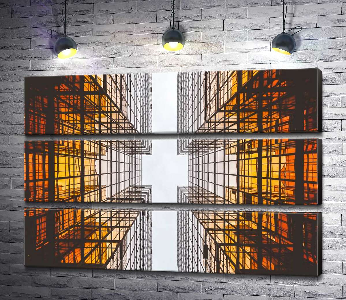 

Модульная картина ArtPoster Геометрия стеклянных небоскребов 90x60 см Модуль №13