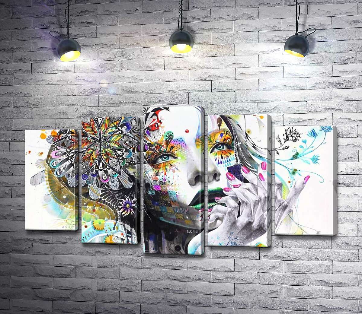 

Модульная картина ArtPoster Городская принцесса (Urban princess) - Бэнкси 100x58 см Модуль №26