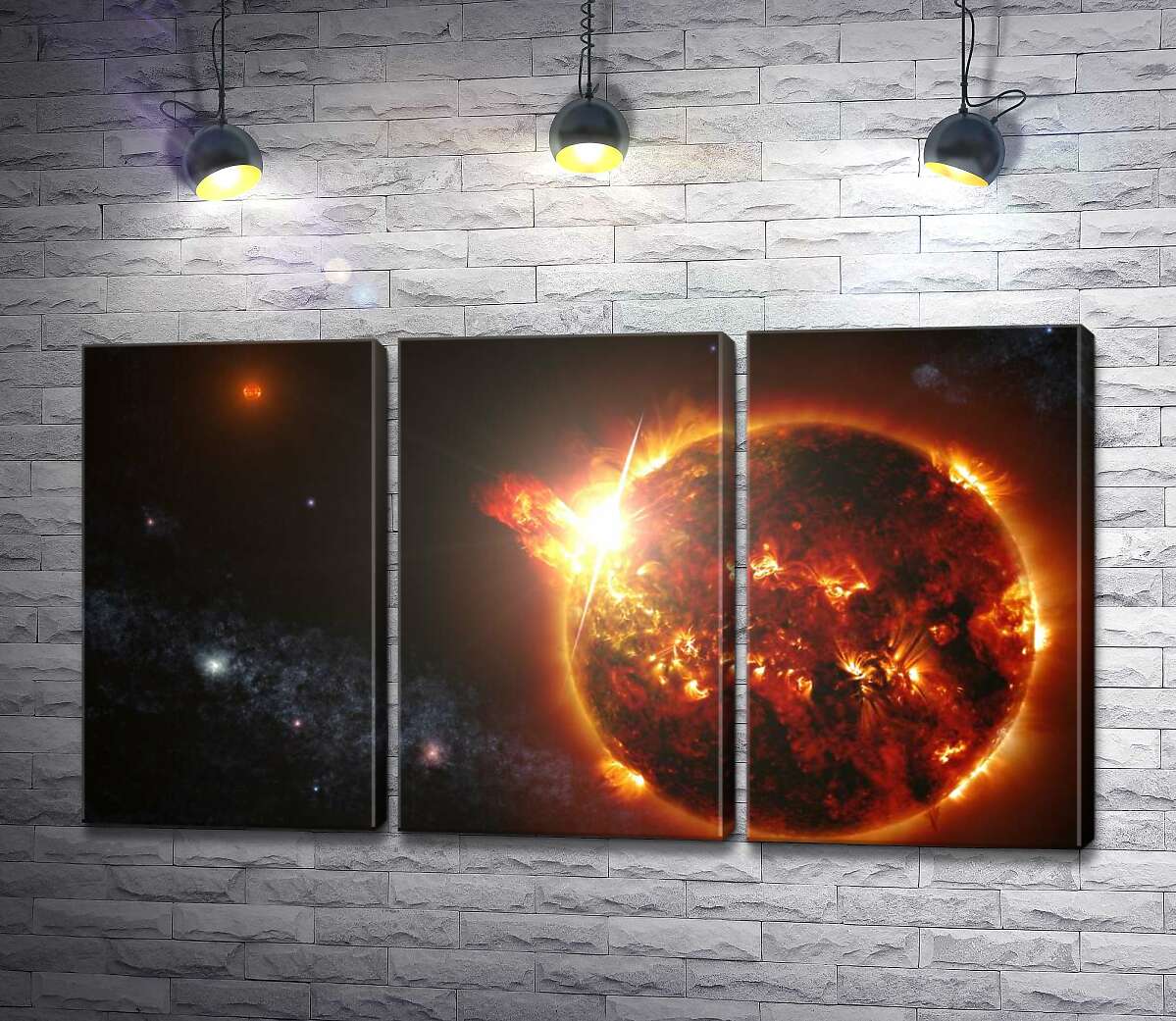 

Модульная картина ArtPoster Горячая красота Солнечных вспышек 132x73 см Модуль №11