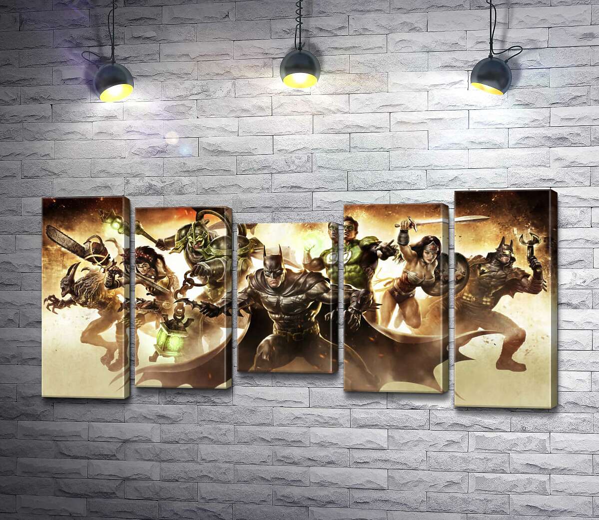 

Модульная картина ArtPoster Герои комиксов DC вступают в бой 100x50 см Модуль №28