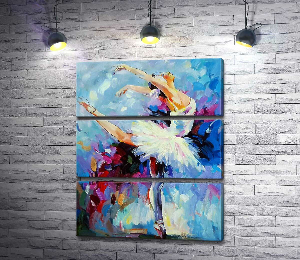 

Модульная картина ArtPoster Грационные движения балерины в танце 130x159 см Модуль №13
