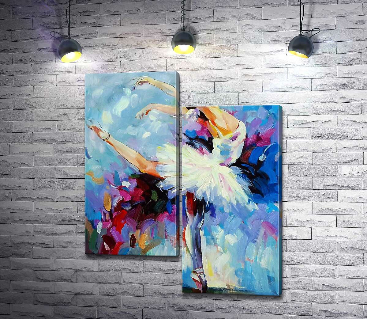 

Модульная картина ArtPoster Грационные движения балерины в танце 100x123 см Модуль №5