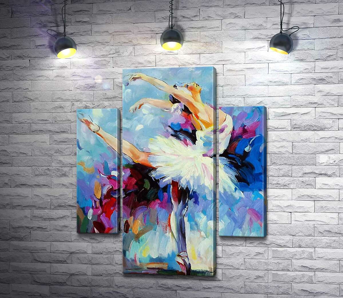 

Модульная картина ArtPoster Грационные движения балерины в танце 131x160 см Модуль №7