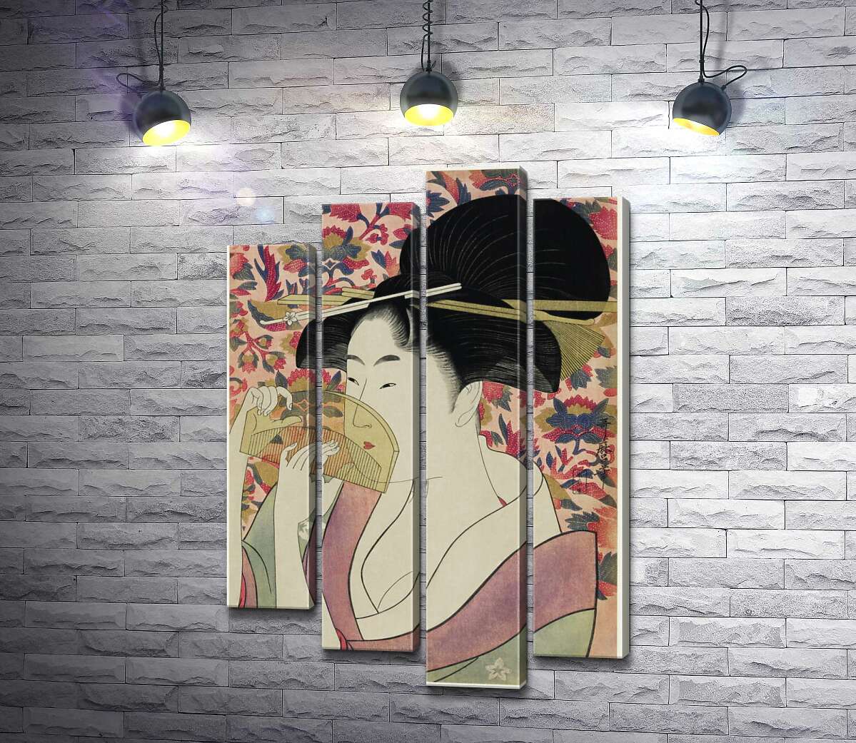 

Модульная картина ArtPoster Гребень - Китагава Утамаро (Kitagawa Utamaro) 80x120 см Модуль №21