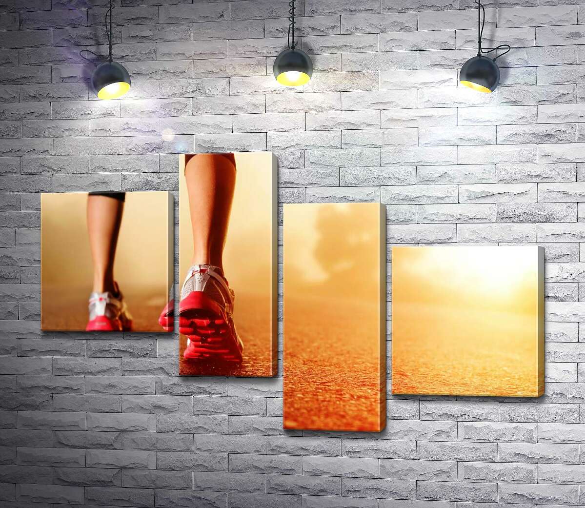 

Модульная картина ArtPoster Девушка готовится к забегу 100x65 см Модуль №20