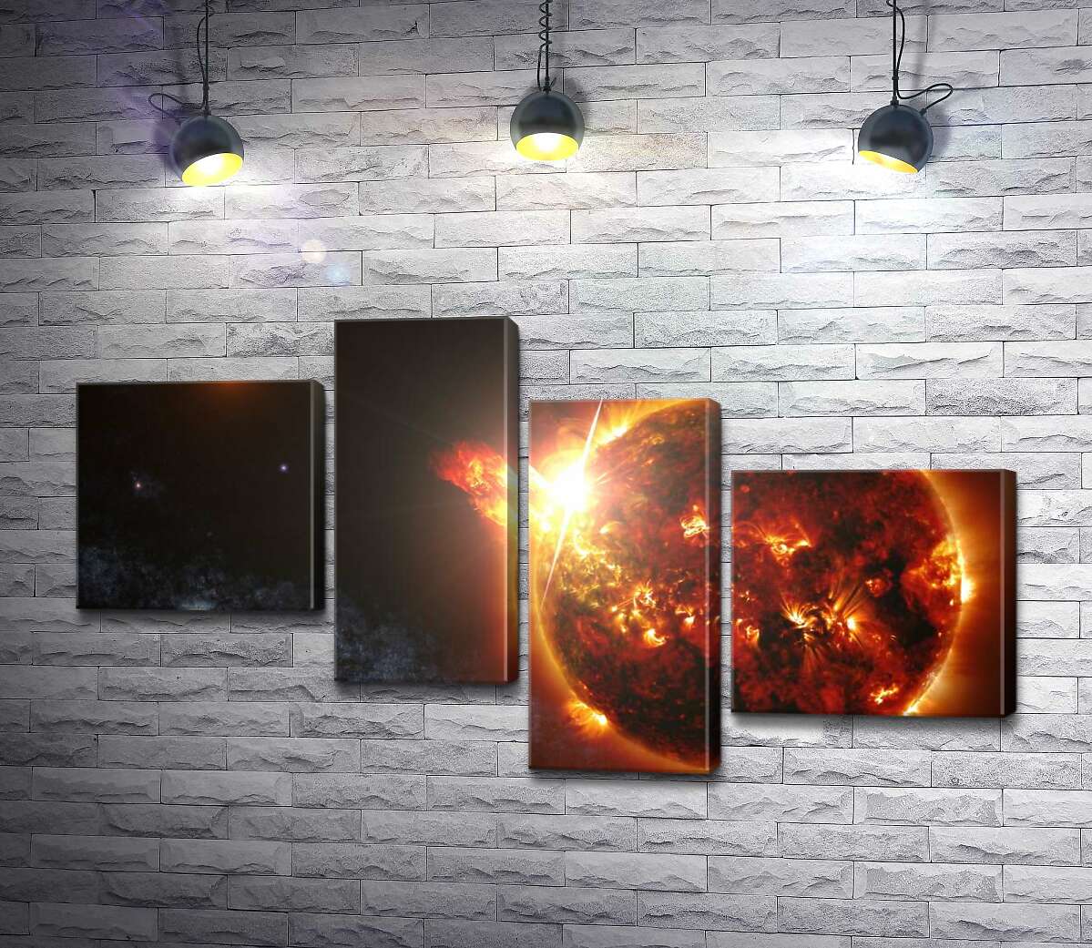 

Модульная картина ArtPoster Горячая красота Солнечных вспышек 100x57 см Модуль №20