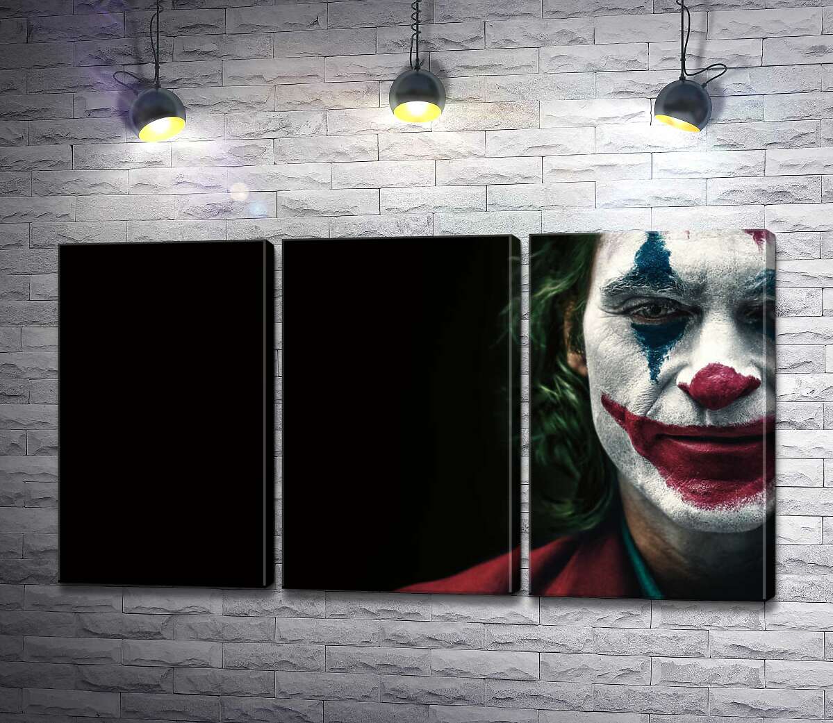 

Модульная картина ArtPoster Джокер накрашен слоями грима 102x56 см Модуль №11