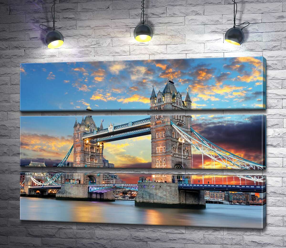 

Модульная картина ArtPoster Готические башни Тауэрского моста (Tower Bridge) 100x69 см Модуль №13