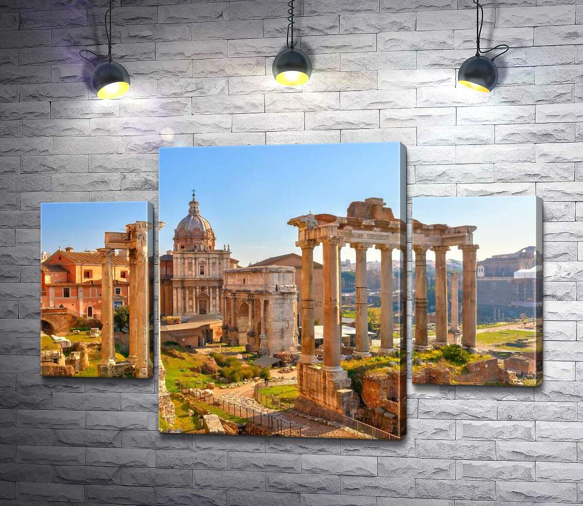 

Модульная картина ArtPoster Гарндиозность руин Римского форума (Forum Romanum) 80x54 см Модуль №7