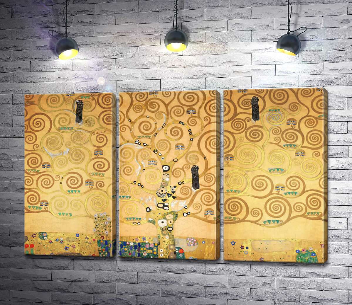 

Модульная картина ArtPoster Дерево жизни (фриз Стокле, Stockletfries) - Густав Климт (Gustav Klimt) 102x63 см Модуль №11