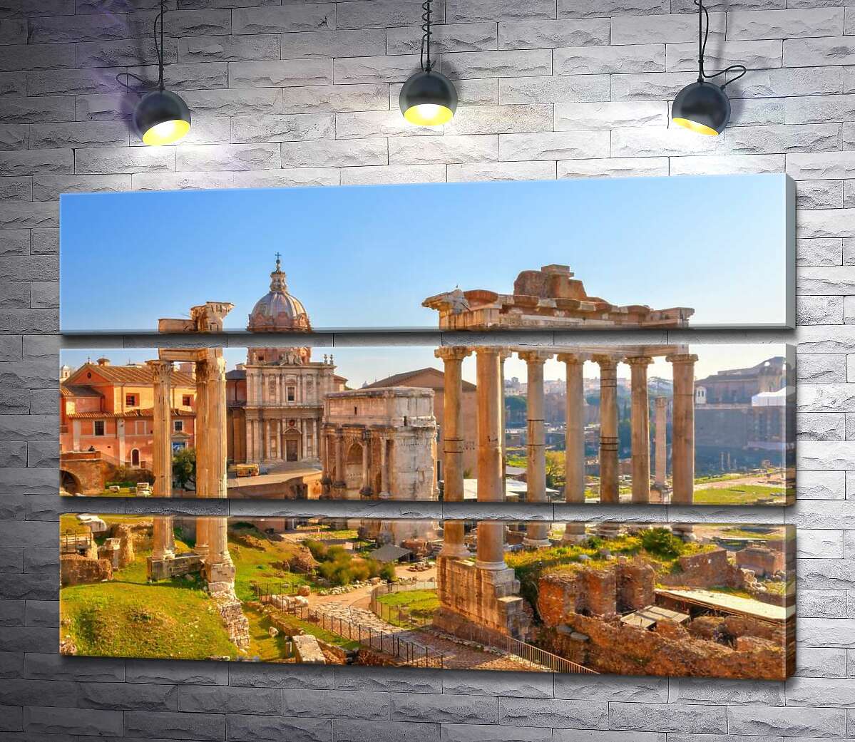 

Модульная картина ArtPoster Гарндиозность руин Римского форума (Forum Romanum) 100x66 см Модуль №13
