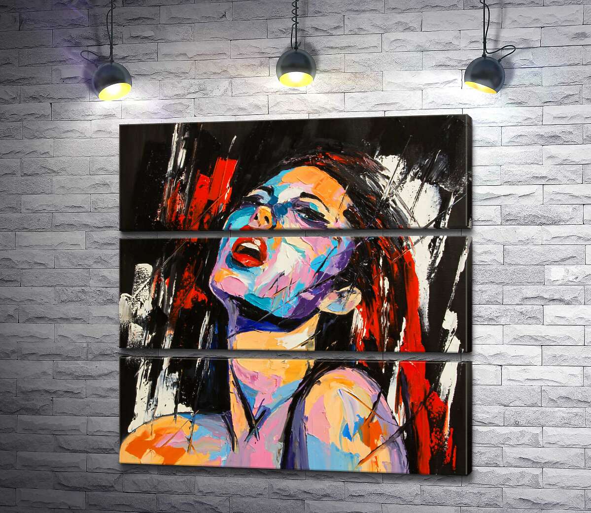 

Модульная картина ArtPoster Выражение желания на обольстительном лице девушки 100x102 см Модуль №13