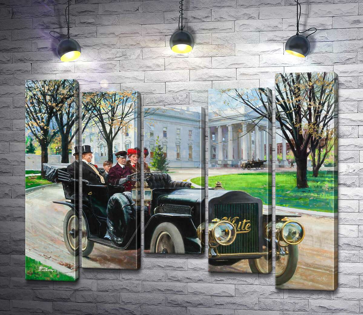 

Модульная картина ArtPoster Главный исполнительный директор отправляется на прогулку (The Chief Executive Goes For a Spin) - Гарри Андерсон (Harry Anderson) 100x80 см Модуль №28