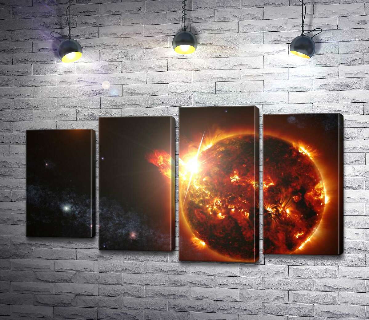 

Модульная картина ArtPoster Горячая красота Солнечных вспышек 132x75 см Модуль №21
