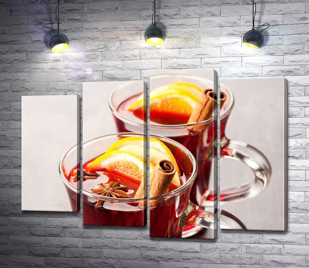 

Модульная картина ArtPoster Идиллия вкуса: душистый глинтвейн с цитрусами, палочкой корицы и бадьяном 132x96 см Модуль №21