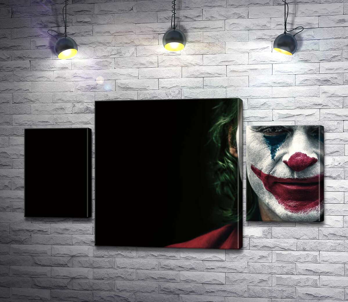 

Модульная картина ArtPoster Джокер накрашен слоями грима 80x45 см Модуль №7