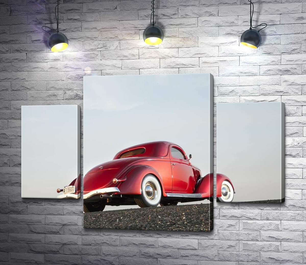 

Модульная картина ArtPoster Компактный автомобиль Ford Coupe штурмует вершину дороги 80x54 см Модуль №7