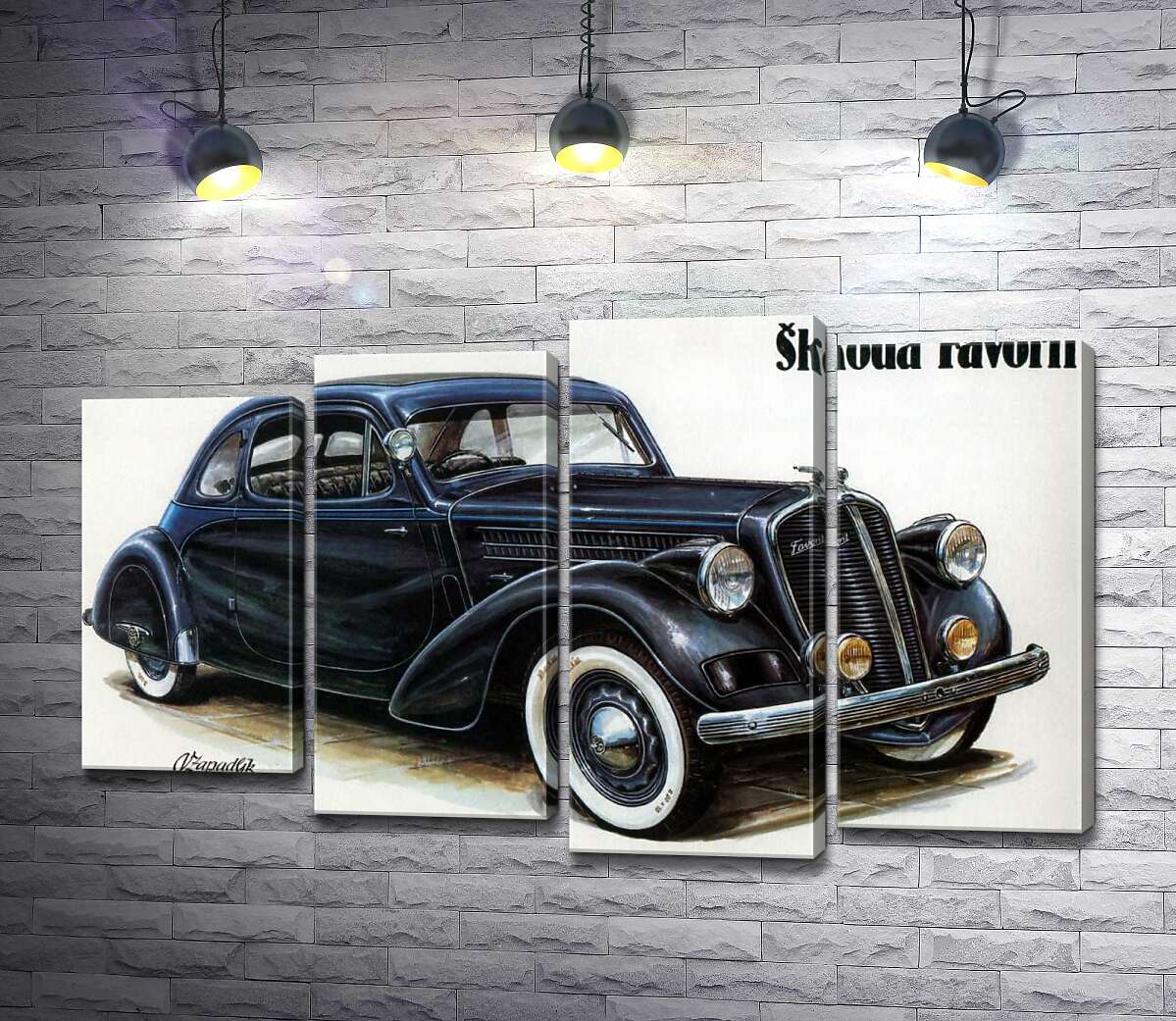 

Модульная картина ArtPoster Компактный автомобиль Skoda Favorit 80x51 см Модуль №21