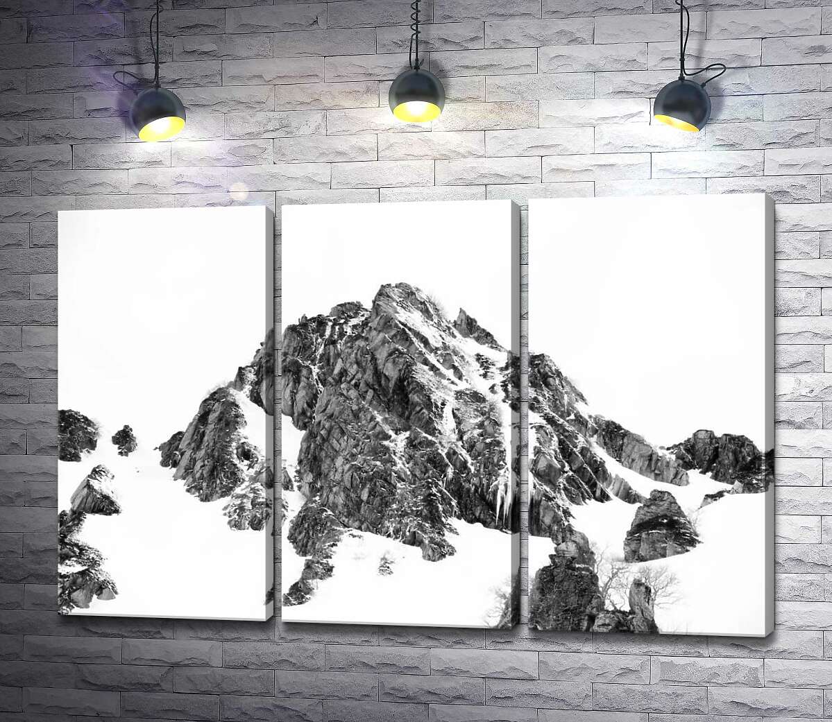 

Модульная картина ArtPoster Заснеженые камни вершины горы Монблан (Mont Blanc) 102x67 см Модуль №11