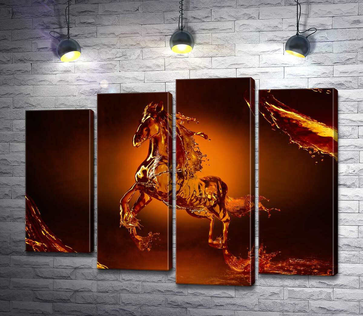 

Модульная картина ArtPoster Карамельные переливы водяного скакуна 80x61 см Модуль №21