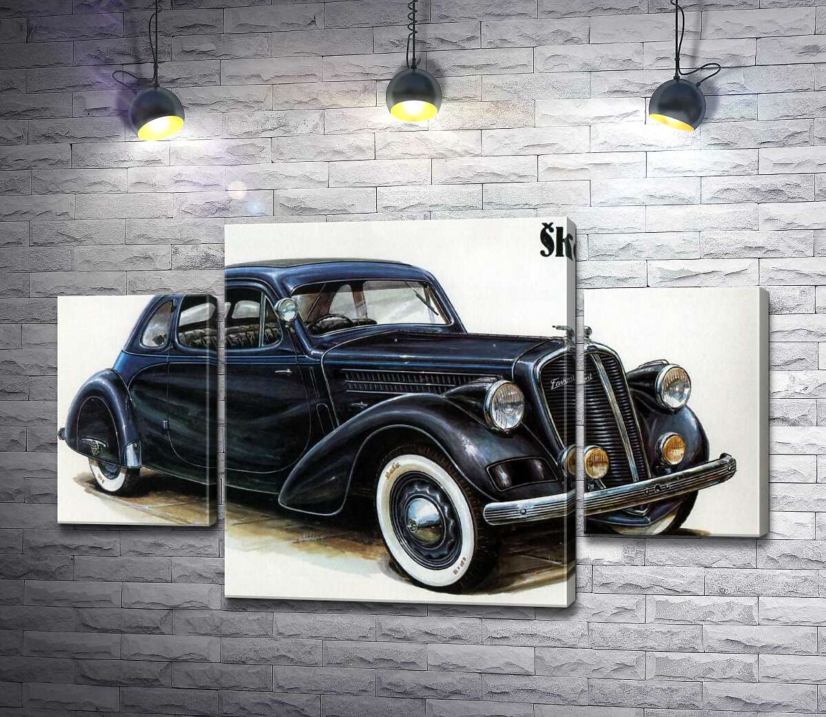 

Модульная картина ArtPoster Компактный автомобиль Skoda Favorit 100x63 см Модуль №7