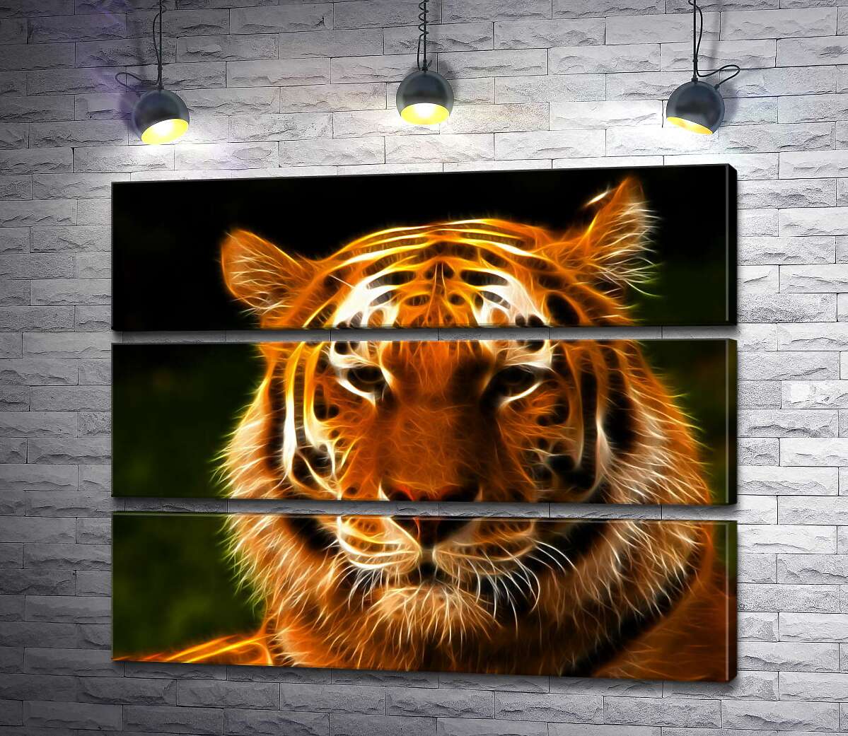 

Модульная картина ArtPoster Королевский силуэт тигра 100x81 см Модуль №13