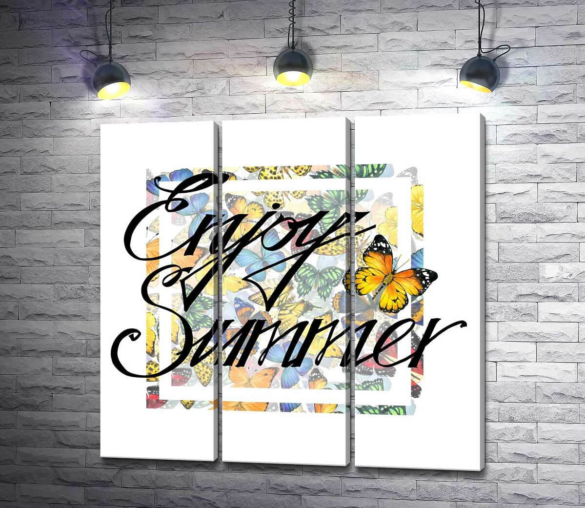 

Модульная картина ArtPoster Изысканная надпись "enjoy summer" на фоне бабочек 102x100 см Модуль №11