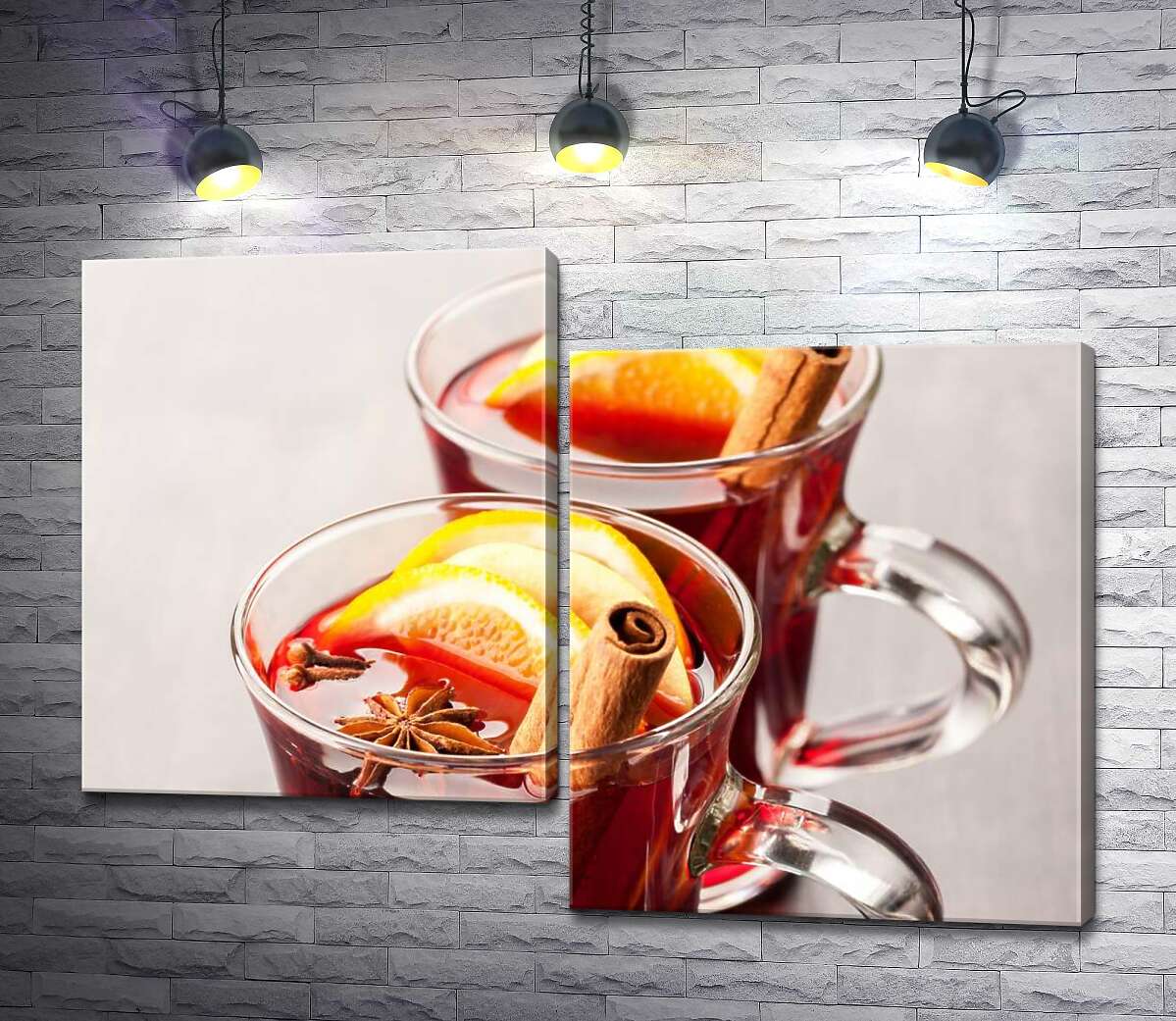 

Модульная картина ArtPoster Идиллия вкуса: душистый глинтвейн с цитрусами, палочкой корицы и бадьяном 100x73 см Модуль №5
