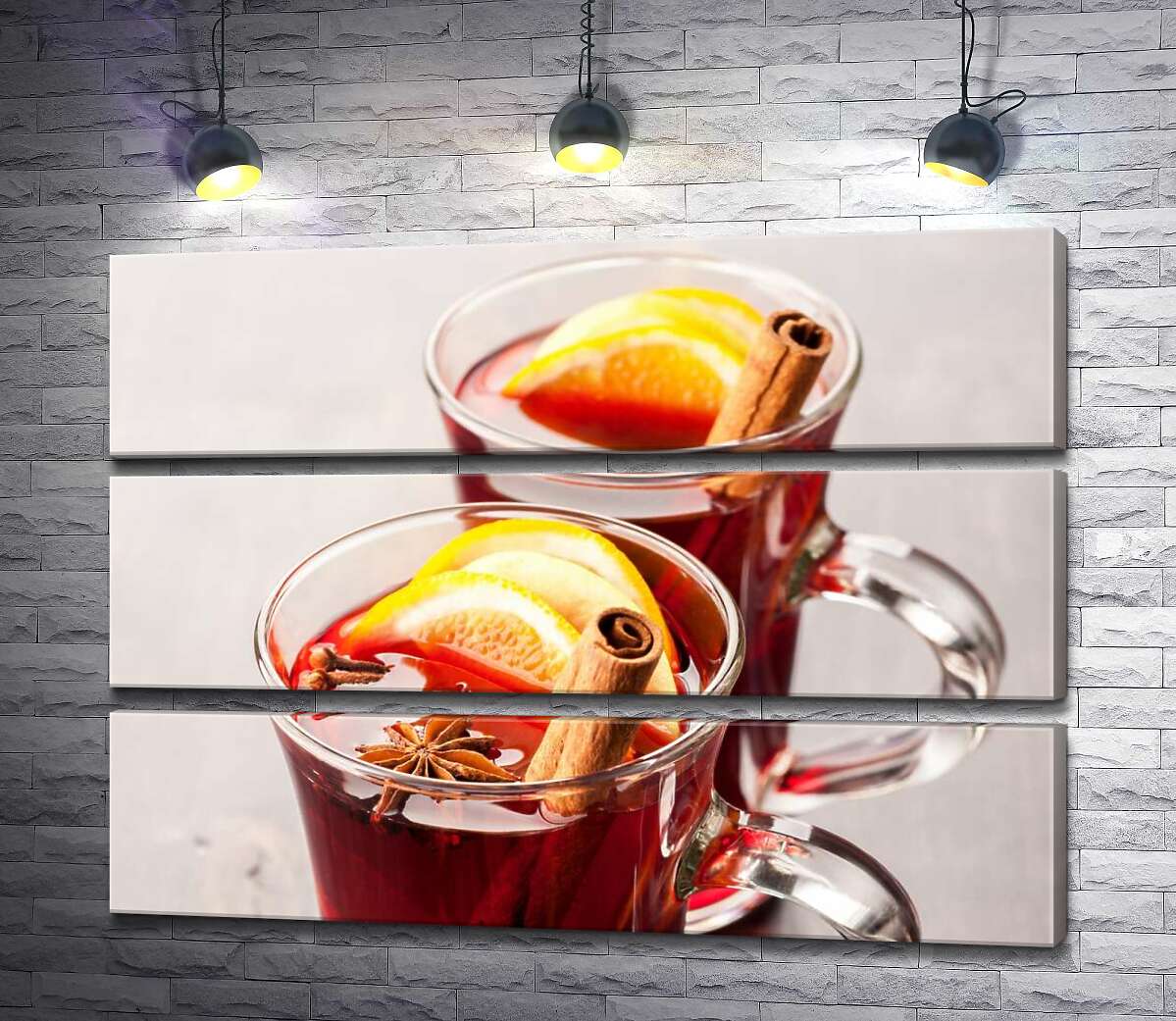

Модульная картина ArtPoster Идиллия вкуса: душистый глинтвейн с цитрусами, палочкой корицы и бадьяном 100x72 см Модуль №13