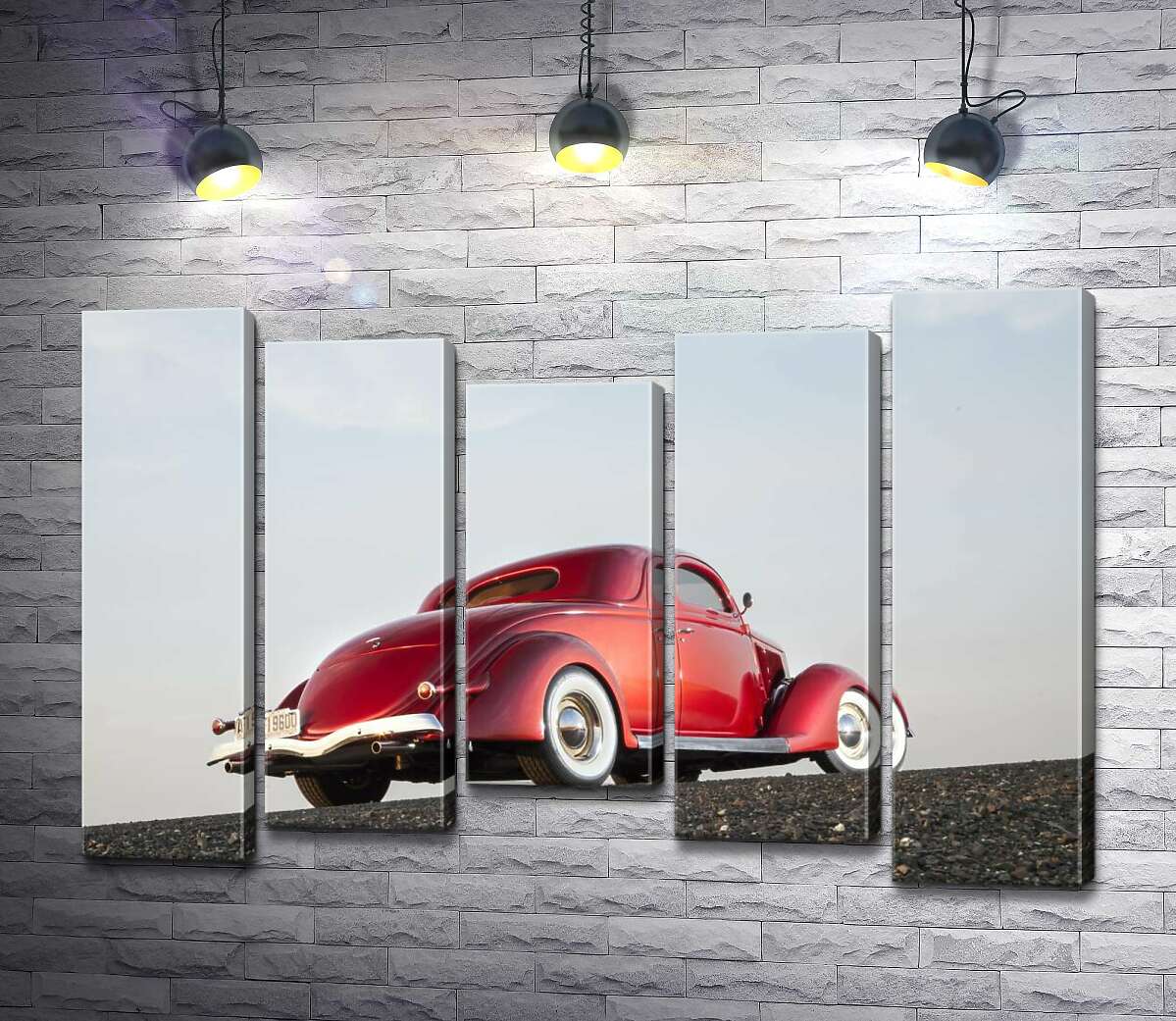 

Модульная картина ArtPoster Компактный автомобиль Ford Coupe штурмует вершину дороги 100x69 см Модуль №28