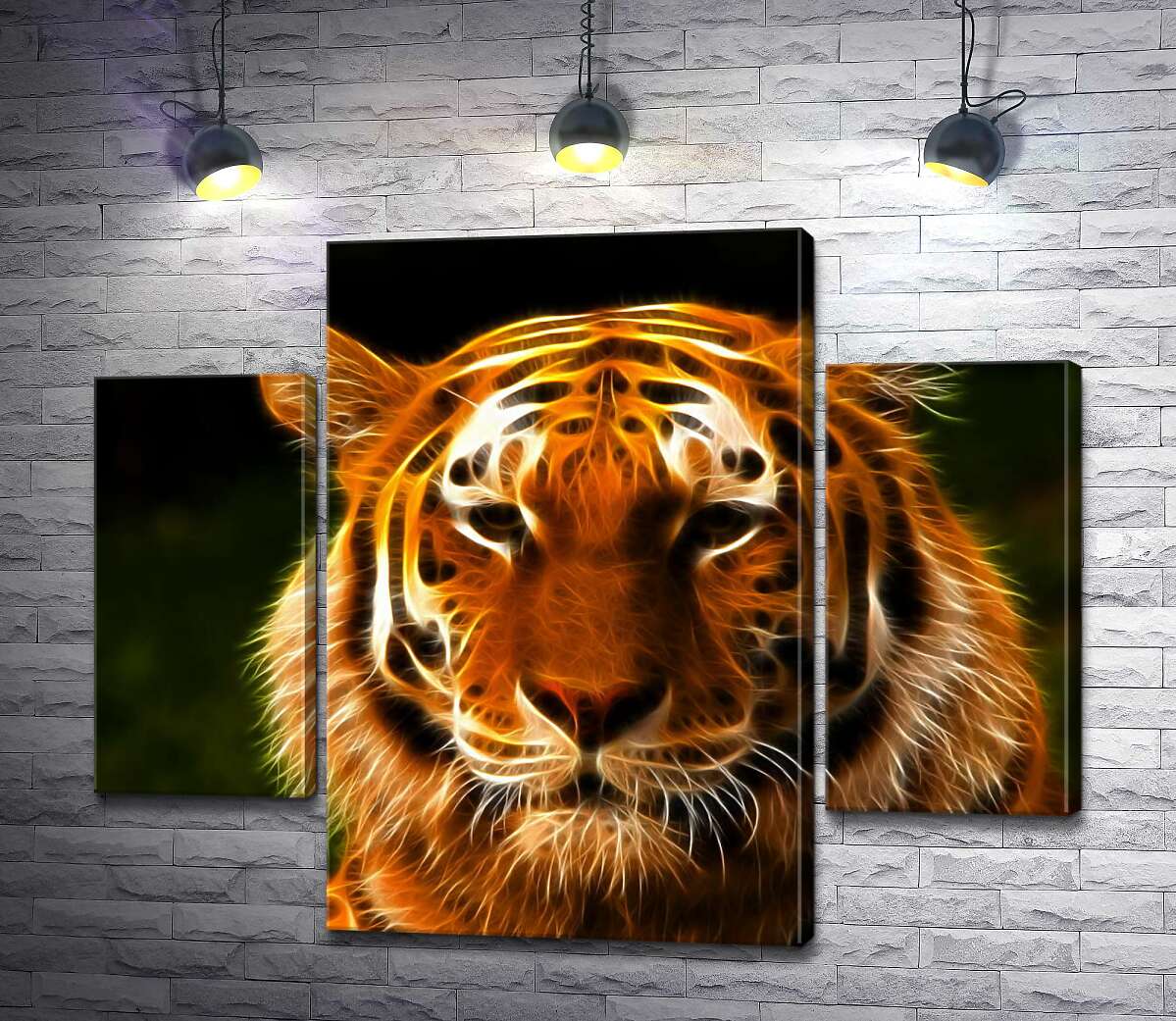 

Модульная картина ArtPoster Королевский силуэт тигра 131x105 см Модуль №7