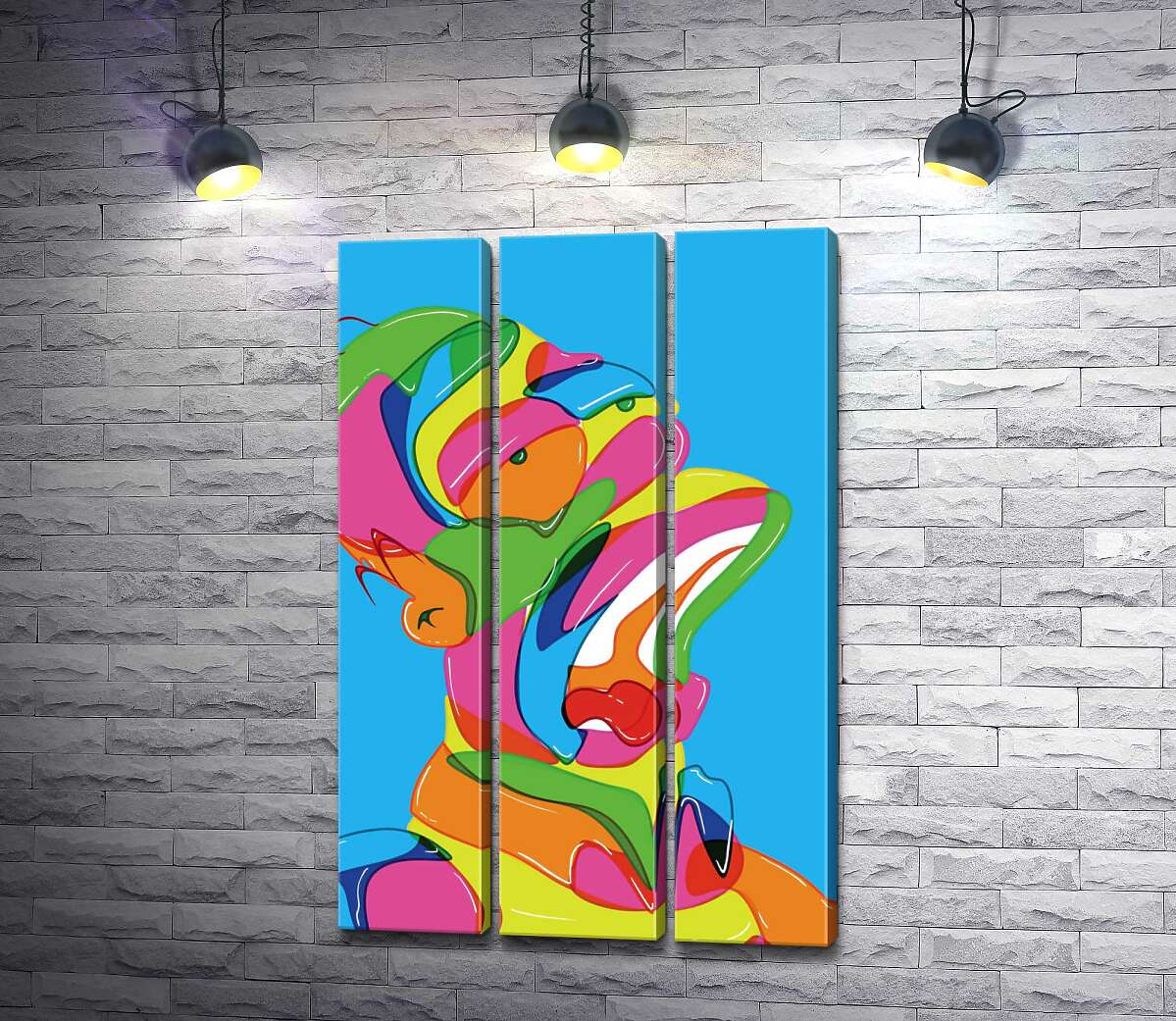 

Модульная картина ArtPoster Красочный Гомер Симпсон устал после рабочего дня 102x160 см Модуль №11