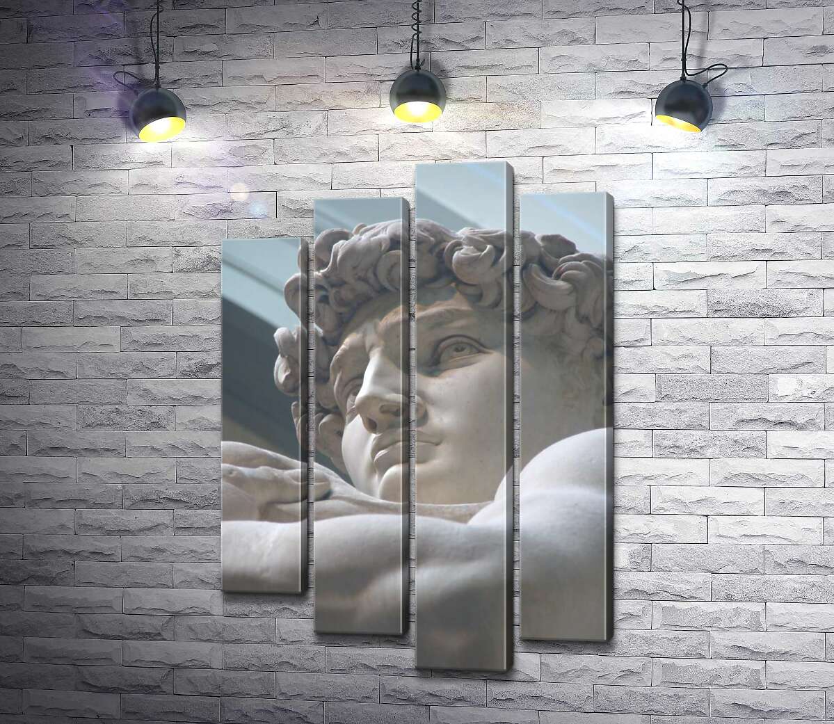 

Модульная картина ArtPoster Лицо мраморной статуи Давида 100x152 см Модуль №21