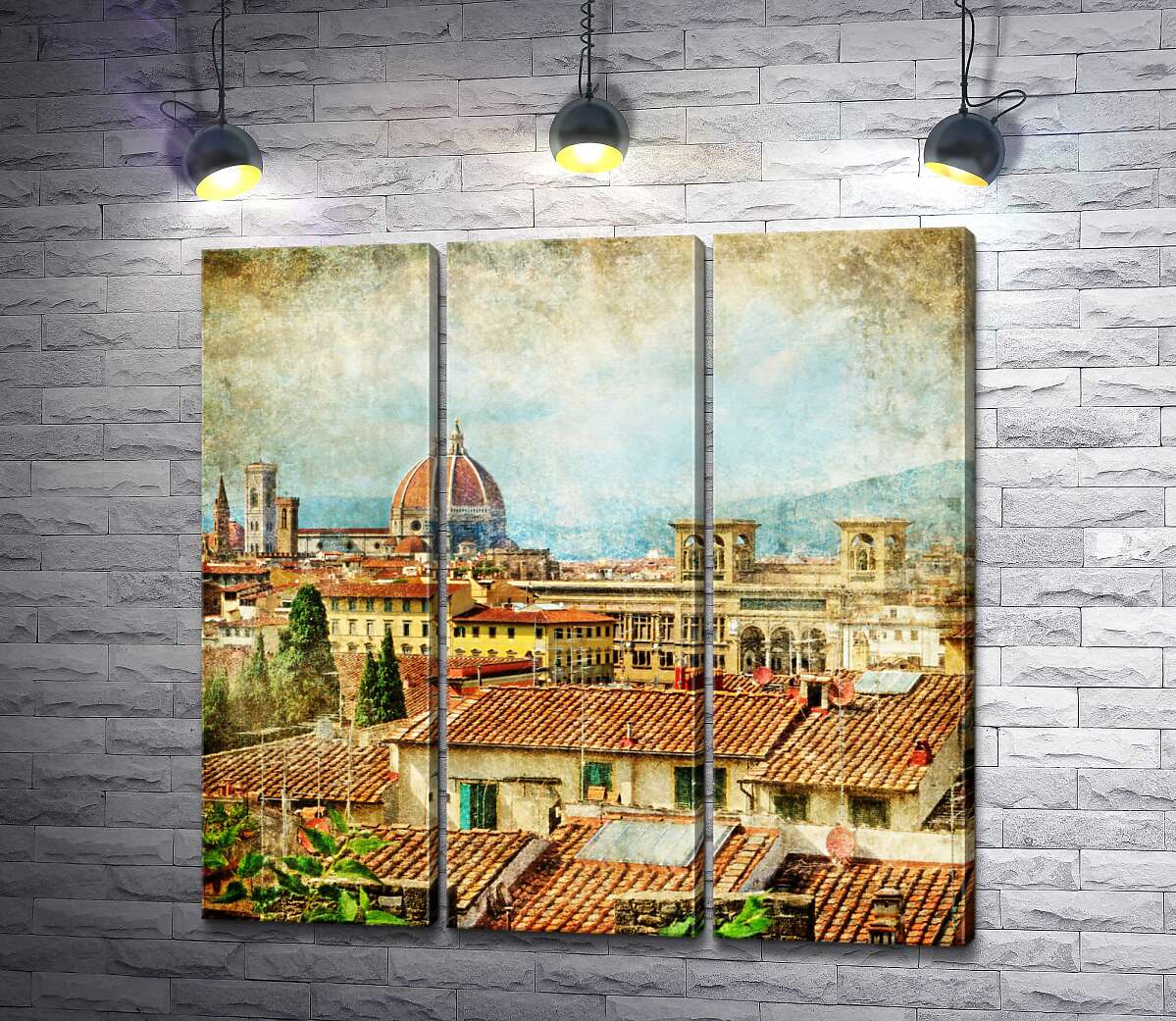 

Модульная картина ArtPoster Крыши Флоренции в лучах летнего солнца 60x60 см Модуль №11