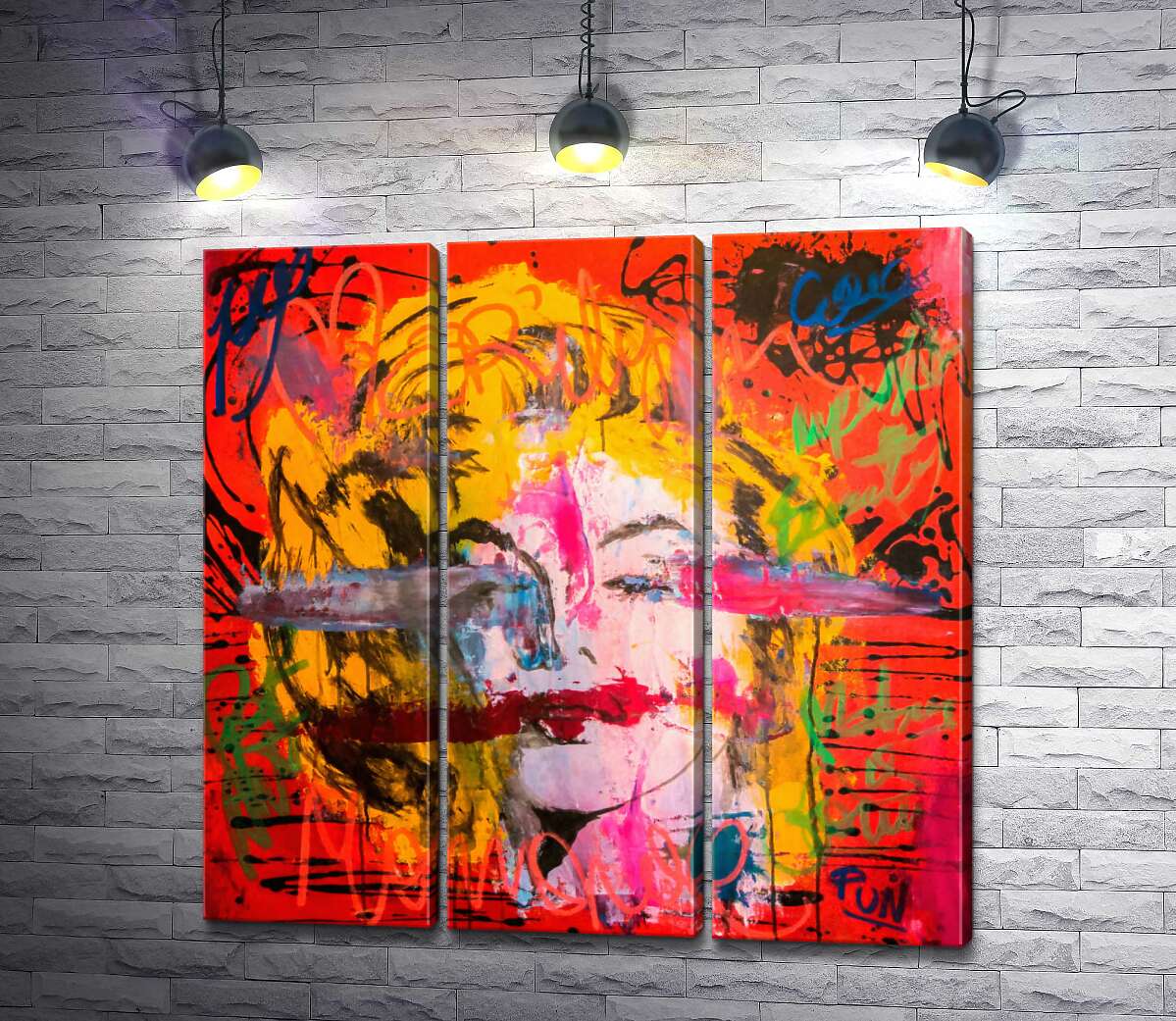 

Модульная картина ArtPoster Креативный взгляд на портрет Мэрилин Монро (Marilyn Monroe) 102x101 см Модуль №11