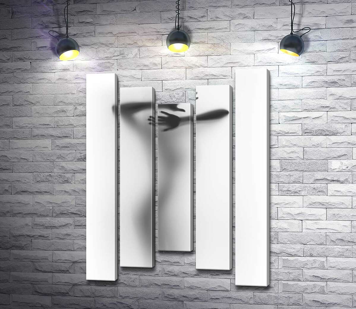 

Модульная картина ArtPoster Манящий женский силуэт за стеклом 100x140 см Модуль №28