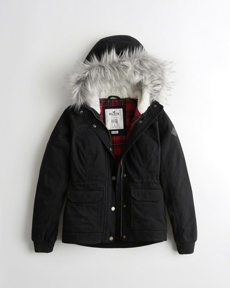 

Парка женская - парка Демисезонная Hollister HC6923W S Черный