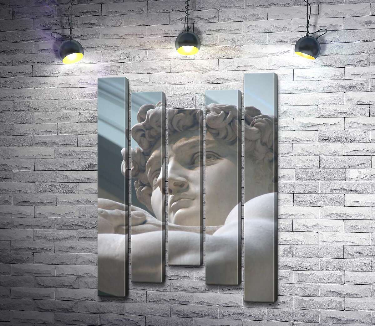 

Модульная картина ArtPoster Лицо мраморной статуи Давида 130x197 см Модуль №28