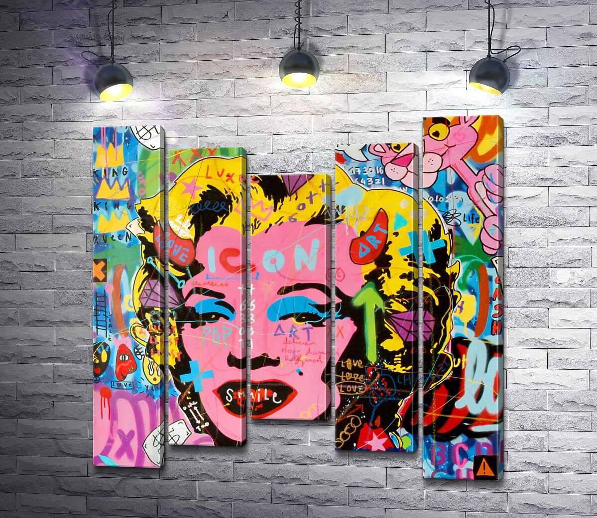 

Модульная картина ArtPoster Мерелин не на продажу (Marilyn not for sale) - Джисбар 130x132 см Модуль №28
