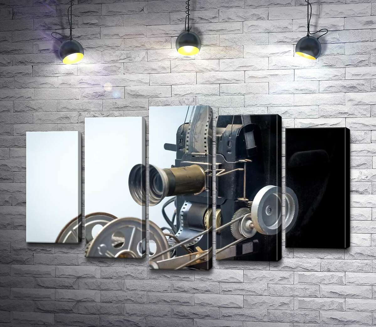 

Модульная картина ArtPoster Магия кино открывается через пленочный проектор 130x80 см Модуль №26