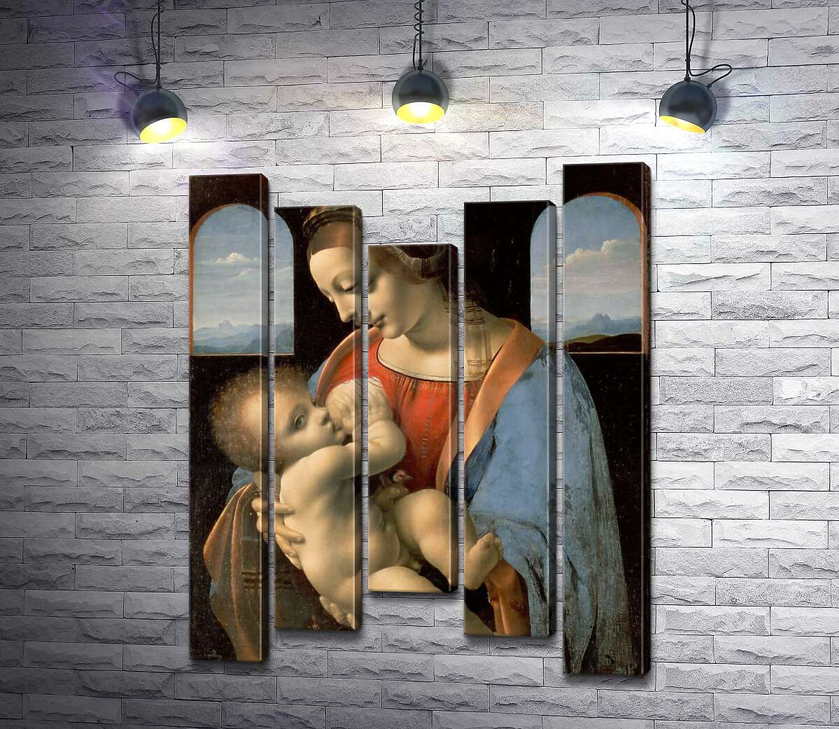 

Модульная картина ArtPoster Мадонна Литта (Madonna Litta) – Леонардо да Винчи (Leonardo da Vinci) 100x131 см Модуль №28