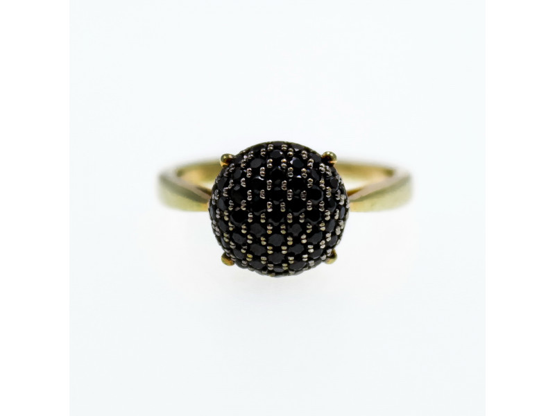 

Серебряное кольцо в позолоте с камнями шпинель Натуральный Sky Jewelry 003762