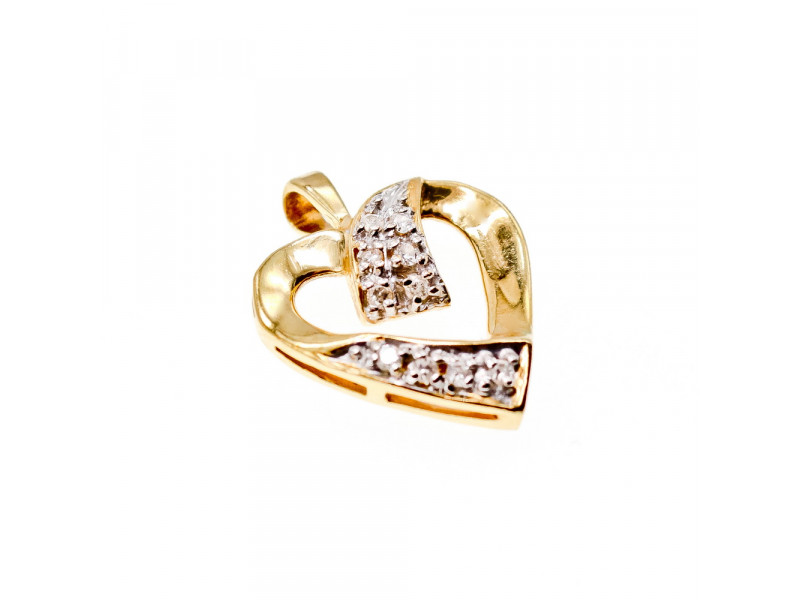 

Золотой кулон с бриллиантами Сердце Натуральный Sky Jewelry 003722